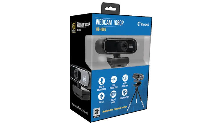 Standard Web Cam WB-1080 Full HD 1080p video (up to 1920x108 p Automatic noise reduction
