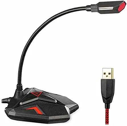 Yanmai G55 Capacitive Gaming Microphone with LED Indicator(Black)