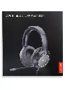 G85B Lenovo ThinkPlus Wired Headset, Built-in Microphone, LED Light, USB Connector, Black, 