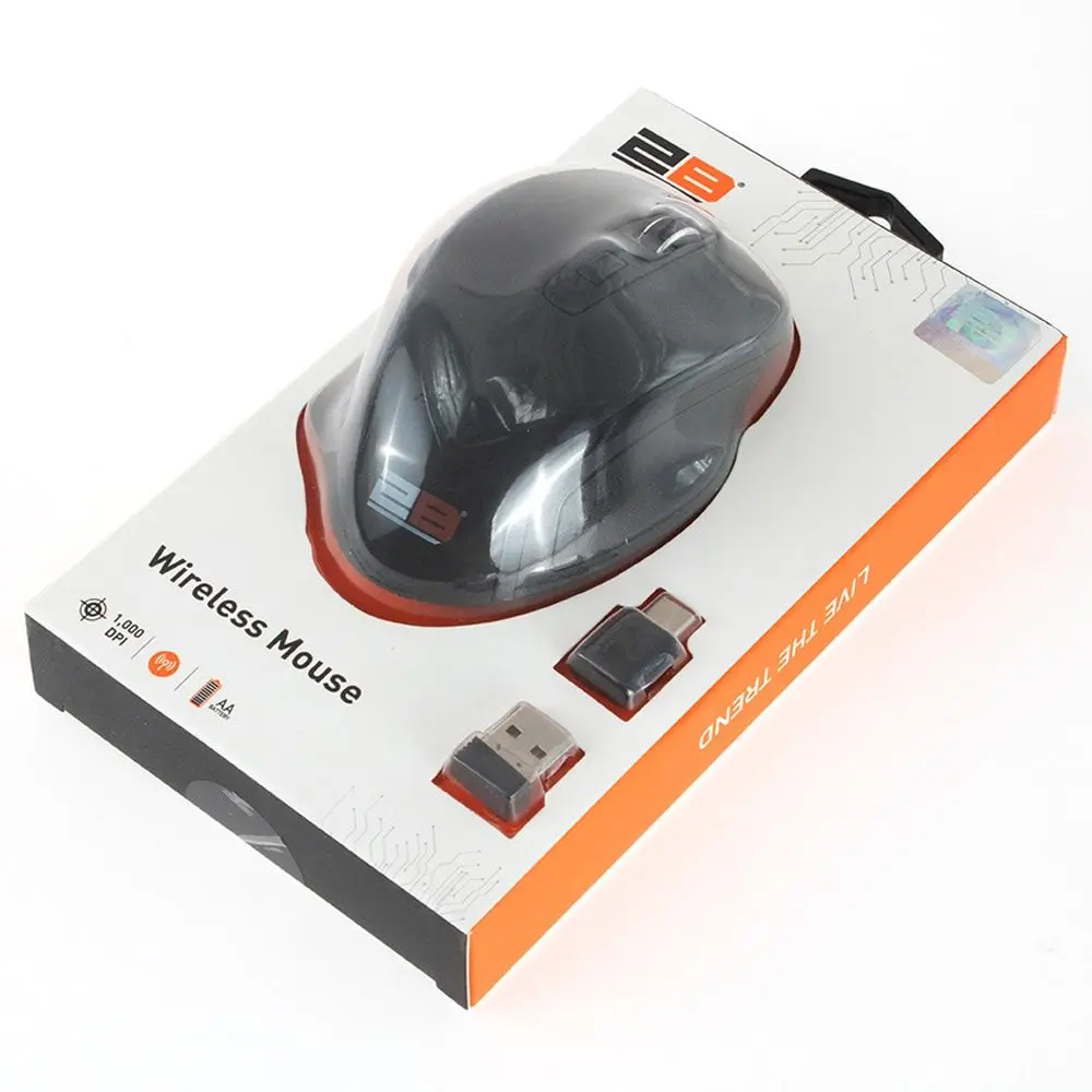 [MO306] 2B (MO306) Wireless 2.4G Mouse 1000DPI - Black