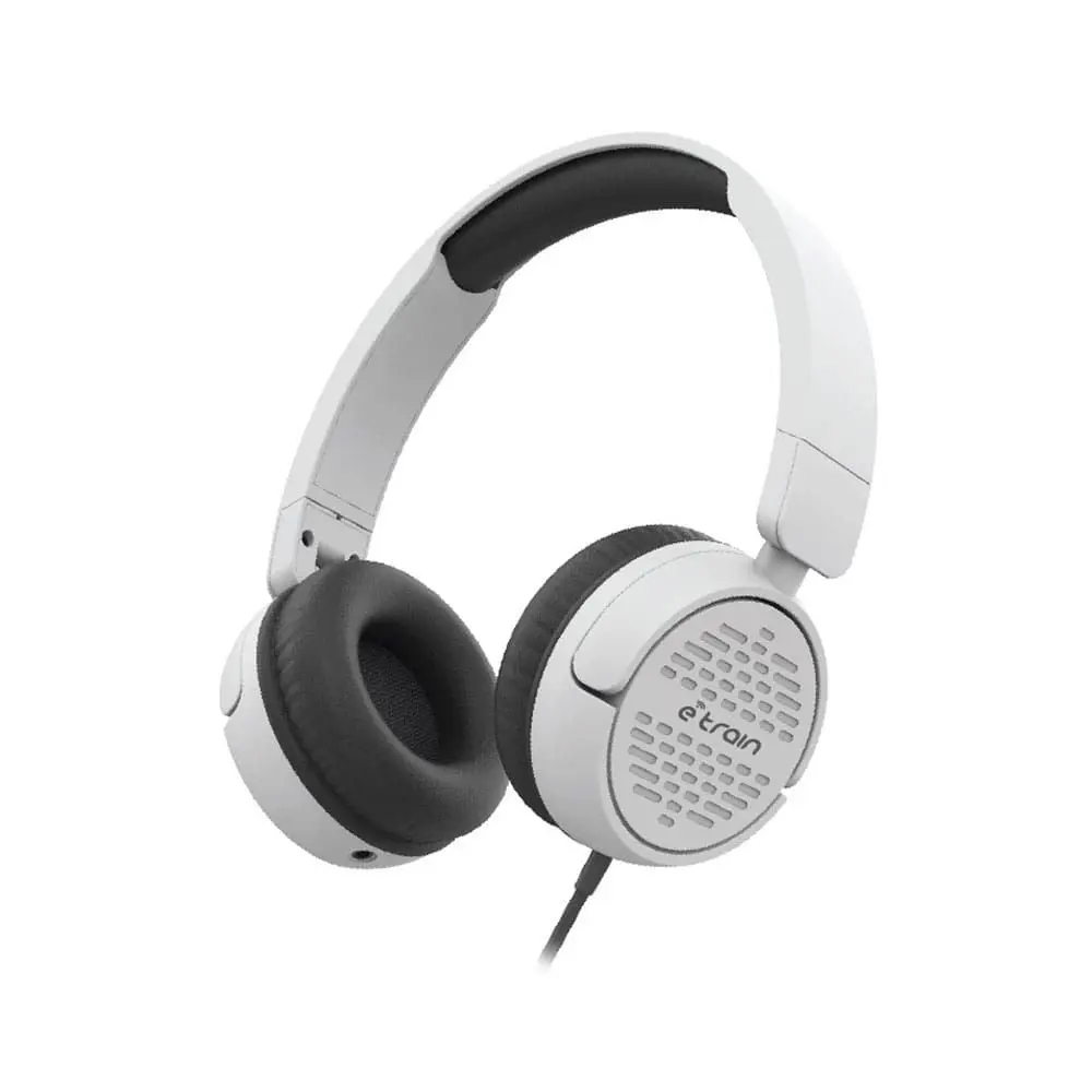 [HP63W] Etrain HP63 Wired Stereo Foldable Headphone With MIC 1.5M (White)