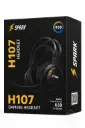 H107 Spark Wired Gaming Headset, Built-in Microphone USB Black 