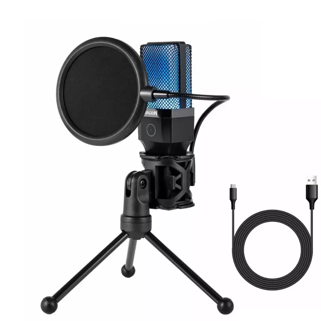 REDRAGON GM212 Gaming streaming microphone designed for gamers, RGB