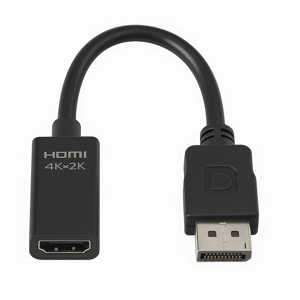 [DP-HDMI4K] Taha Computech | DisplayPort to HDMI Adapter 4K UHD | High-Definition Video Support | Model: DP-HDMI4K