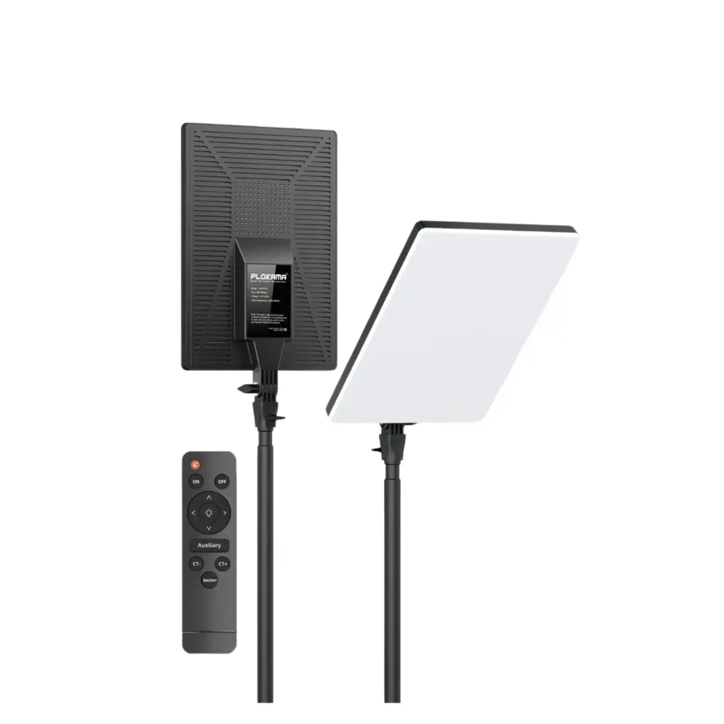 Plocama Live-P19 LED Professional Photography Fill Light 3 Color Modes (White, Warm, Cool) 240 Remote Control Included Perfect for Photography and Content Creation