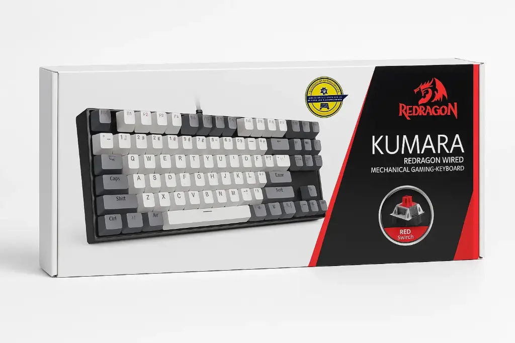 [K552WGL] Redragon K552WGL KUMARA Mechanical Gaming Keyboard – Red Switches – Rainbow LED
