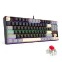 Redragon K552LGY KUMARA Mechanical Gaming Keyboard – Red Switches – Rainbow LED