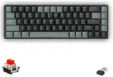 Redragon K662 Gwern Dual Mode Wireless, Bluetooth Gaming Mechanical Keyboard, Red Switch (Black Grey)