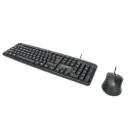 Keyboard & Mouse Combo Manhattan 178464 Wired Black