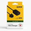iLOCK Mini Charger | Dual Port (Type-C & Type-A) Fast Charging