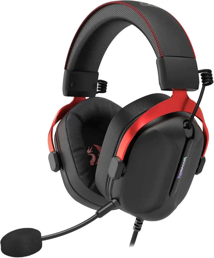 [H312] Redragon Cybill H312 7.1 Surround Sound RGB USB Gaming Headphone, Black