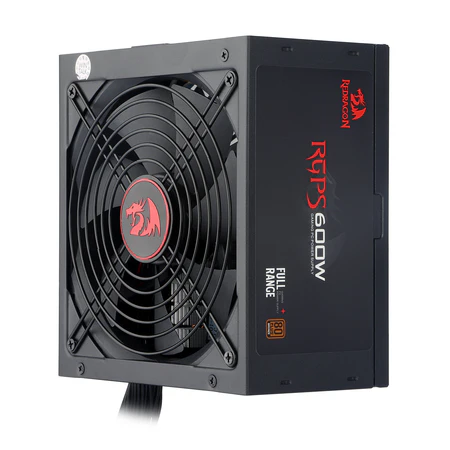 [PS002] مزود طاقة Redragon RGPS GC-PS002 بقدرة 600 واط – 80 Plus Bronze ومروحة 140 ملم