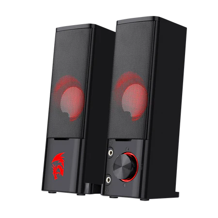 [GS550] Redragon GS550 Orpheus PC Gaming Speakers, 2.0 Channel Stereo Desktop Computer Sound Bar with Compact Maneuverable Size