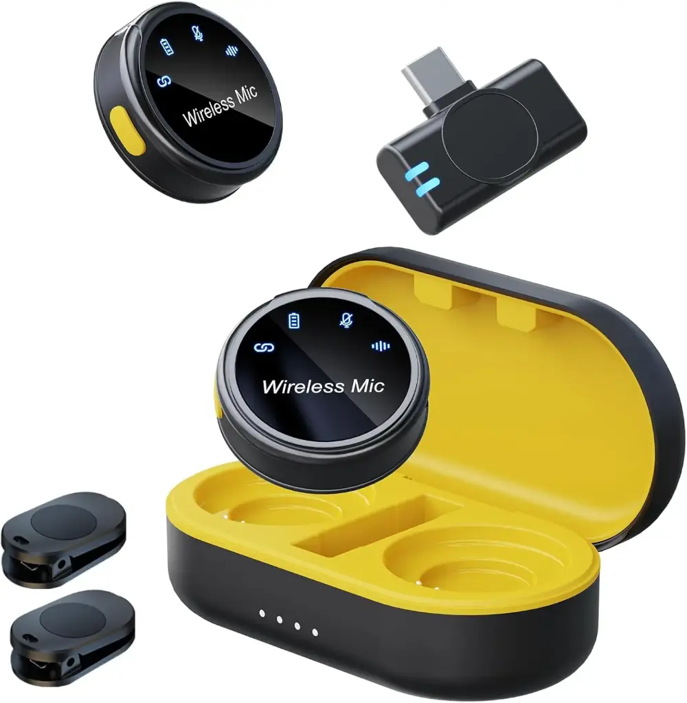 [S3] S3 Canstr Wireless Lavalier Microphone for iPhone 15/Android, Lapel Mic with USB-C Plug-Play, 18H Battery, 165FT Range, Omnidirectional Condenser Mic for Vlogs, TikTok, Video Recording, Streaming