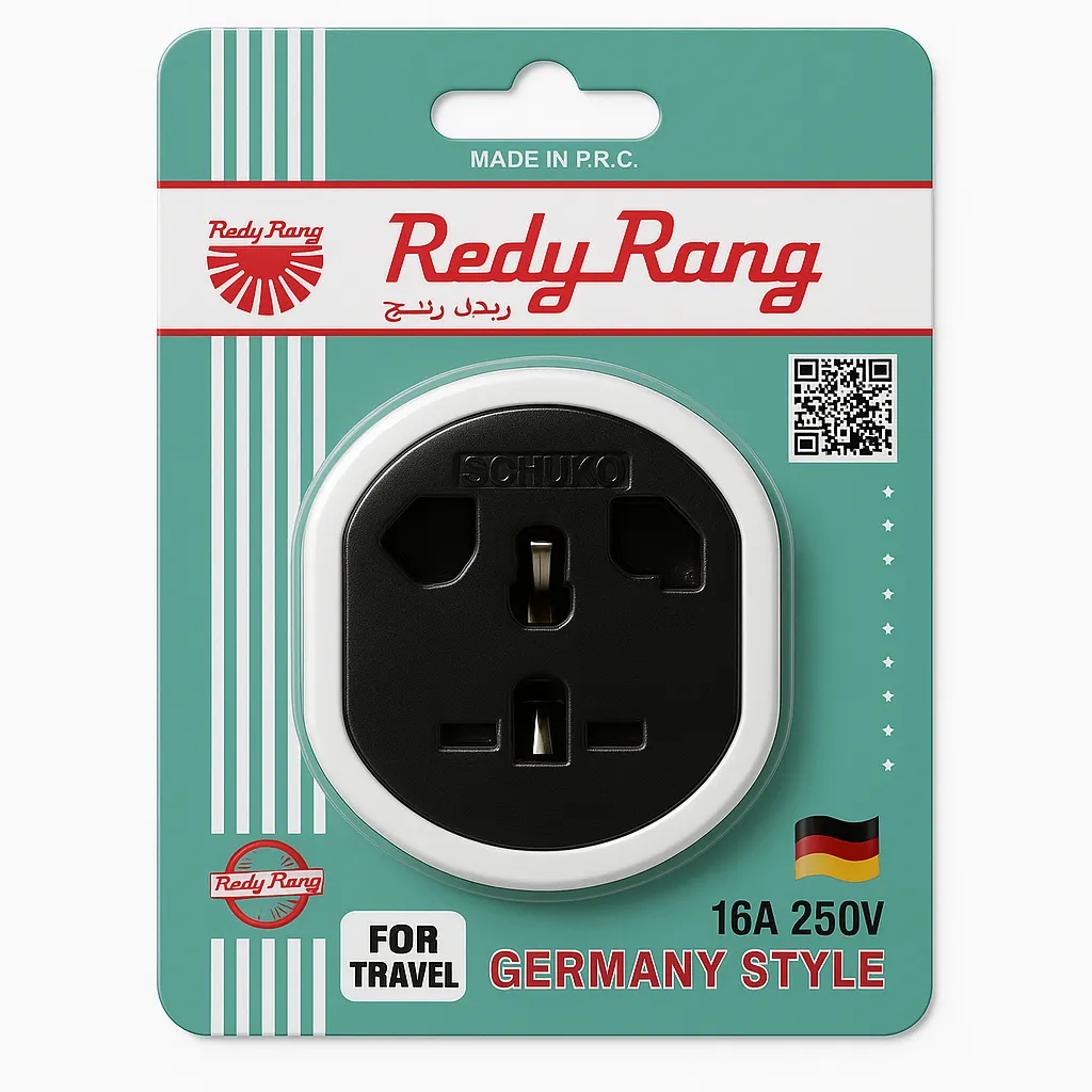 [وناسه] Redy Rang Power Adapter Socket with Soft Glow Light – Blue Night Light Modes