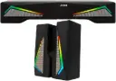 JEDEL S-550 Wired Rainbow Desktop Speakers Soundbar 6W – 2.0 Channel Stereo – USB Powered + 3.5mm Cable