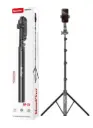 Professionally designed heavy duty extendable tripod for perfect shooting stability NP-Z3, 360° pan-tilt head with 90° tilt, adjustable aluminum legs, compatible with cameras and phones, equipped with a quick release base, retractable rubber feet, and a center hook for increased stability in difficult conditions - ideal for night photography, videos, live streaming, and professional photography in and out of the studio