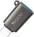 GS14 Original Aluminum Alloy Shell For Lightning To USB OTG Adapter Black