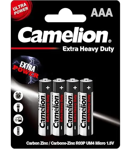 Camelion AAA Extra Heavy Duty Battery 4er Pack