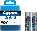 Camelion Rechargeable Lithium AAA Batteries 1.5V Li-AAA650mWh – High Performance with Type-C Fast Charging (Pack of 2)