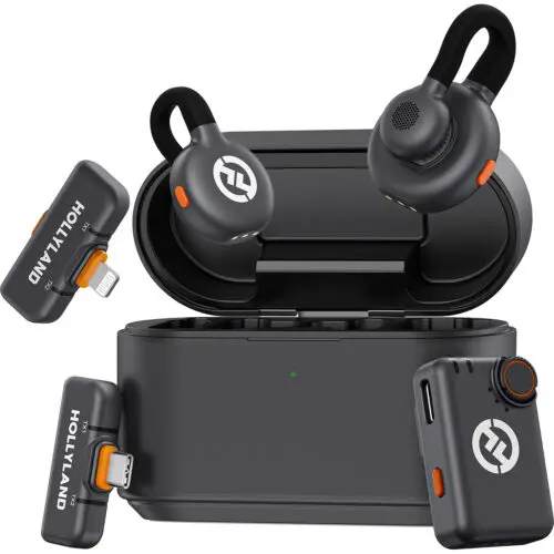 [LARK M2S] Hollyland LARK M2S Ultimate Combo 2-Person Wireless Microphone System for Cameras and Mobile Devices