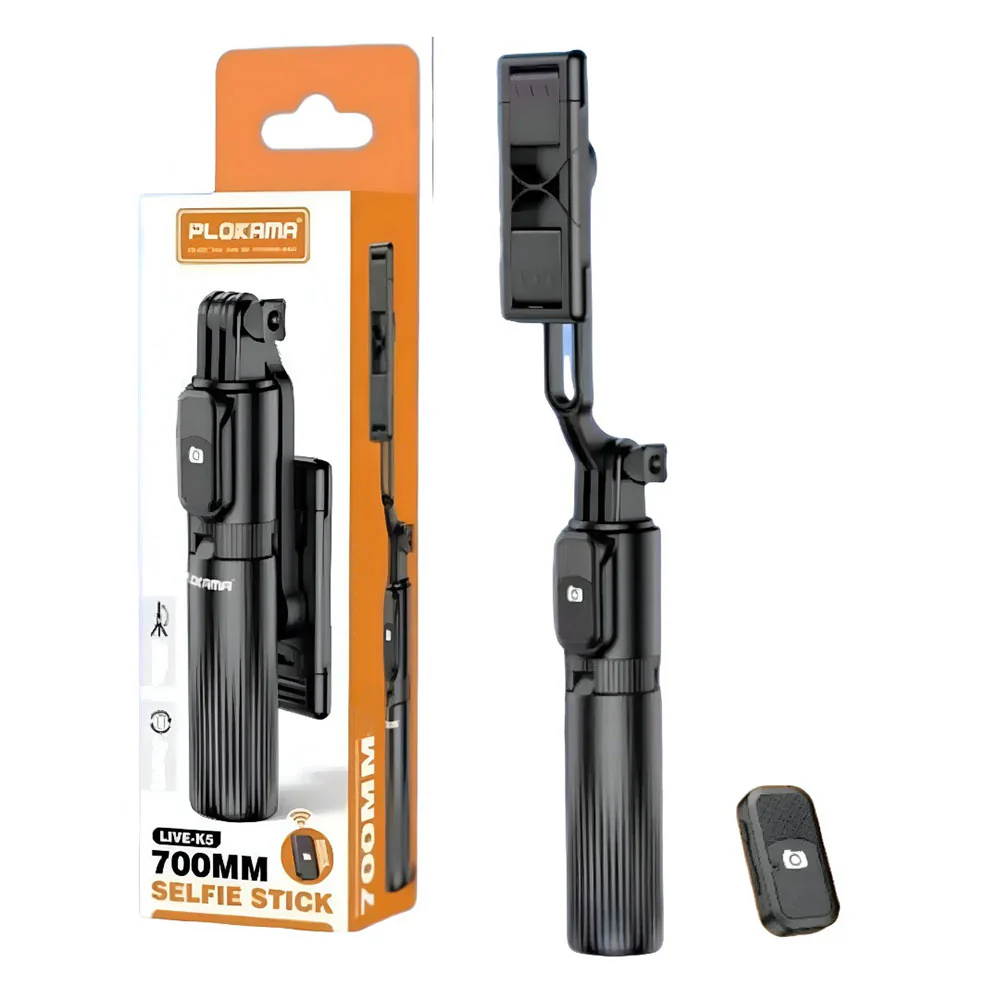 Plokama LIVE-K5 Bluetooth Foldable Tripod Selfie Stick