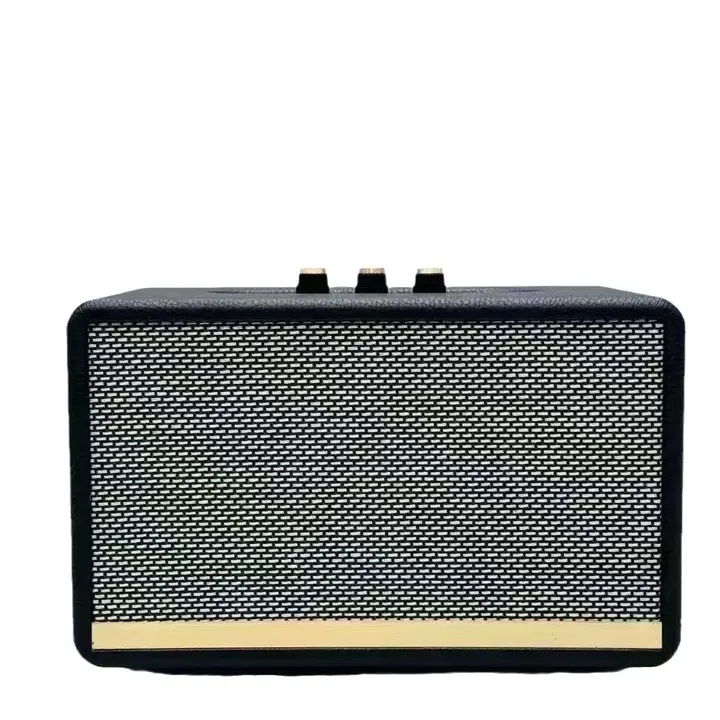 [M18] Marshall M18 Retro Wooden Portable Wireless Speakers Loud Bass Subwoofer Bluetooth Speaker Support U Disk/AUX Playback 20W High Powe