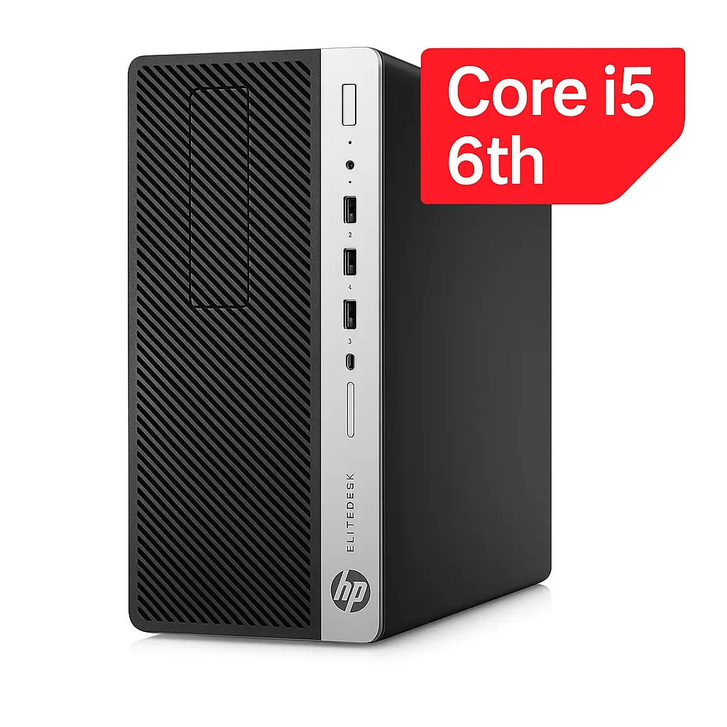 HP EliteDesk 800 G3 SFF Desktop, Intel Core i5-6500, 8GB DDR4, 500GB HDD (Used)