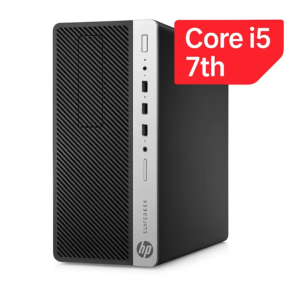 HP EliteDesk 800 G3 SFF Desktop PC Intel Core i5-7500- 8GB DDR4 - 500GB HDD- Intel UHD Graphics ''Used''