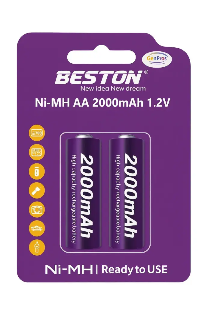 BATTRY RECHARGEALE AAA BESTON 2000MAH