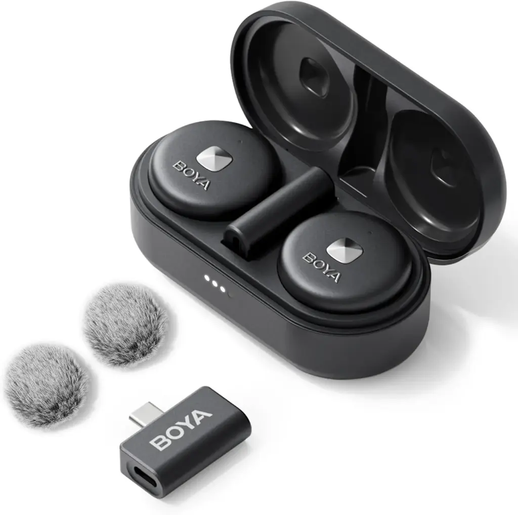 [omic-]] Boya Omic-D -2.4 GHz Dual-Channel Wireless Microphone System - Black 