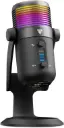 For FANTECH MCX03 LEVIOSA MAX Microphone USB-C RGB Professional Gaming Stream Condenser – Noise Reduction tech – Real Time Monitoring with Headphone jack | Black