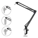 MAONO BA20 Microphone Arm, Mic Boom Arm Stand-Max Load 1KG, Metal Suspension Boom Mic Stand with Desk Clamp, 3/8" to 5/8" Screw Adapter, for Maono A04 DGM20 PD100X Series and other Mic Black