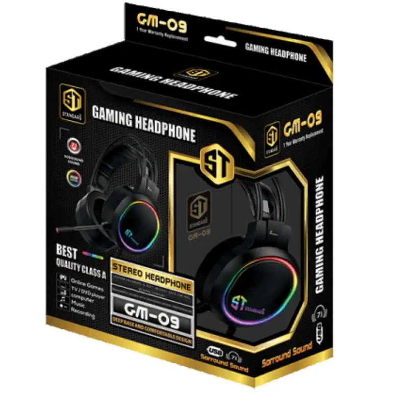[ST-Standard GM-09] ST-Standard GM-09 Stereo Gaming Headset  Stereo Gaming Headset 7.1 Surround Sound 