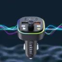Earldom M85 Wireless Car Charger, USB, MP3, Bluetooth, FM - Black 