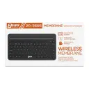 ZR-3666 ZERO Wireless Keyboard 2.4G Bluetooth 5.0 - Membrane Buttons Up to 10 Million Clicks Life - For Windows and More - Black 