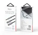 Yesido YAU28 15cm 3.5mm Male Jack To Female Earphone And Microphone Port AUX Audio Cable