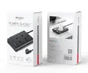  GLX-320WR Power Lock Travel Plug adapter Converter – gray and white