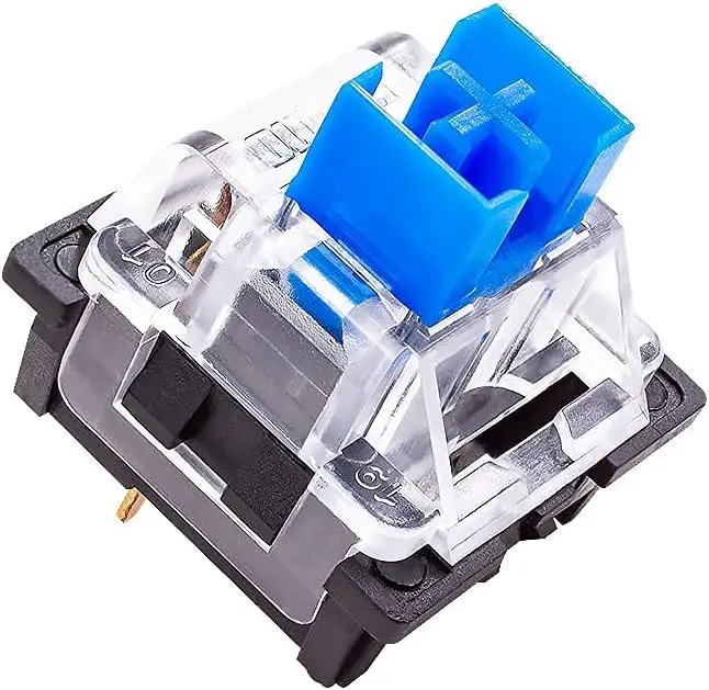 [سويتش ازرق] Blue Switch 3 Pin Keyswitch DIY Replaceable Switches for Mechanical Gaming Keyboard Blue
