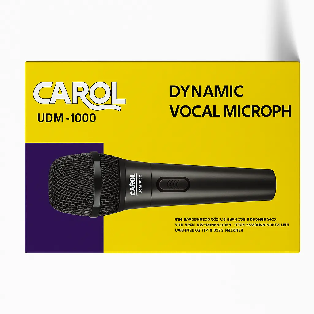 CAROL UDM-1000 Professional Dynamic Wireless  UHF Handheld Dynamic Mic Karaoke System  Receiver, 200 ft Range, 1/4’’＆1/8’’ Output for Amplifier, PA System