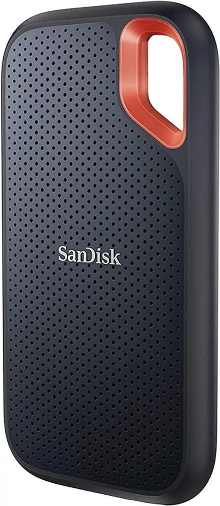SanDisk 1TB Extreme Portable SSD - Up to 1050MB/s, USB-C, USB 3.2 Gen 2, IP65 Water and dust Resistance, Updated Firmware, Monterey - External Solid State Drive - SDSSDE61-2T00-G25 RED 