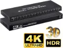 AUBEAMTO HDMI Splitter 1 in 16 Out 16 Port 1x16 Full HD 1080P HDMI 1.4 Splitter with Switcher Converter Support 4KX2K 3D Digital Audio Format-Black(16 Port HDMI Splitter 4K)