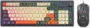 Forev FV-Q908 Wired Gaming Keyboard and Mouse Suit Esports Light-Emitting Office Desktop Laptop Film Keyboard (Multicolor)
