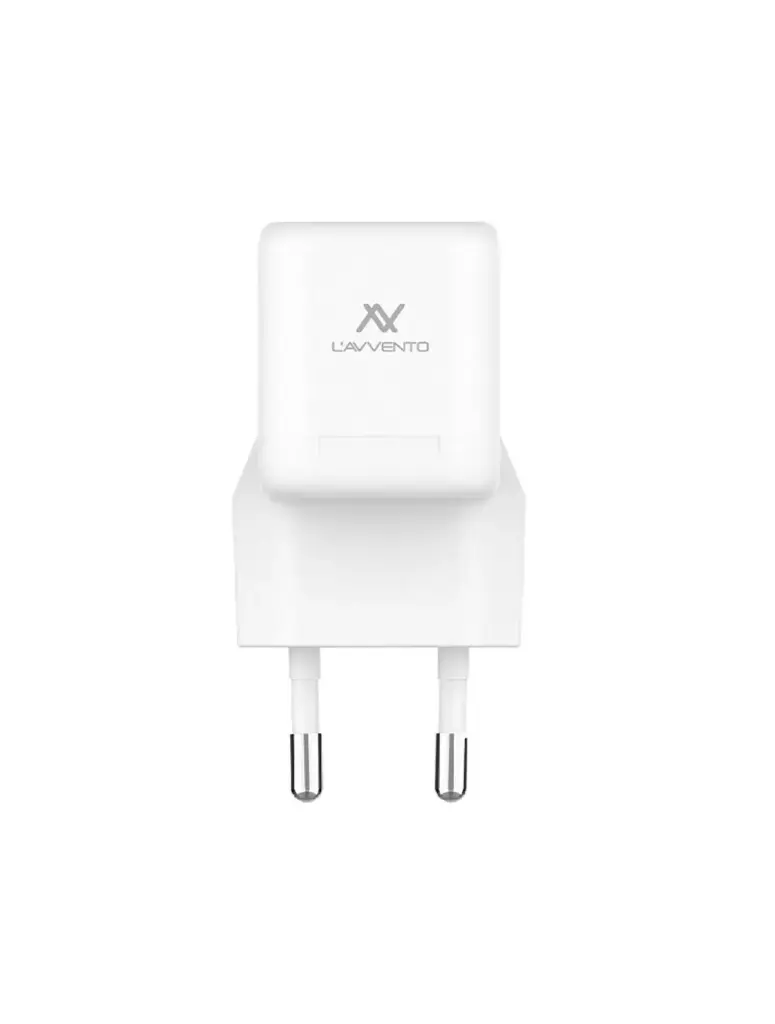 L'AVVENTO MP535 Mini GaN 25W Power Adapter with USB-C Cable 1M - White 