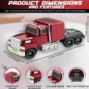EVO WS-570 Retro American Truck Model Bluetooth Speaker - TWS, LED Lights, FM Radio