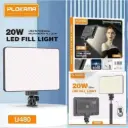 PLOKAMA U480 led RECHARGEBLE 20W Built-in 5000mAh Stepless Dimmable 2700-5700K LED Professional Photography Fill Light for DSLR, Camcorder