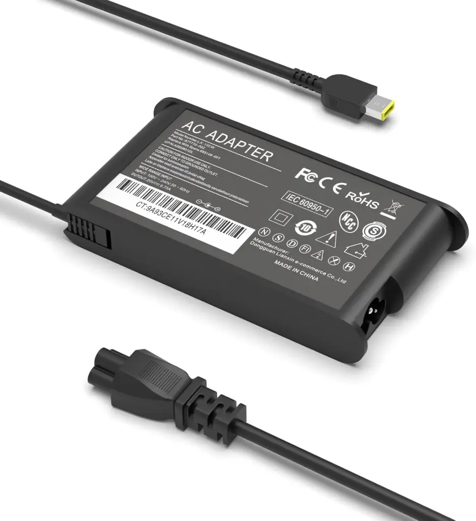 Lenovo  135W Charger Compatible with ThinkPad P1, X1 Extreme, P15v T440P T470P W540, Ideapad L340 Gaming 3, Ideapad Yoga Y50 Y50p Y700, Legion Y50 Y520 Y530 Y7000P Power Adapter