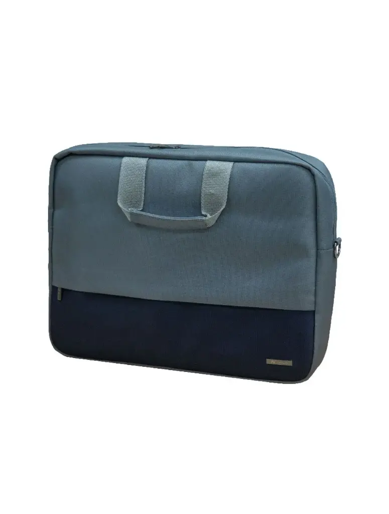 L'AVVENTO BG926 Laptop Shoulder Bag 15.6-inch, Polyester, Gray x Blue