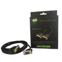 BLITZ VGA Cable 1.8m Male to Male, Double Shielded, 30 AWG, Gold-Plated, Ferrite Core