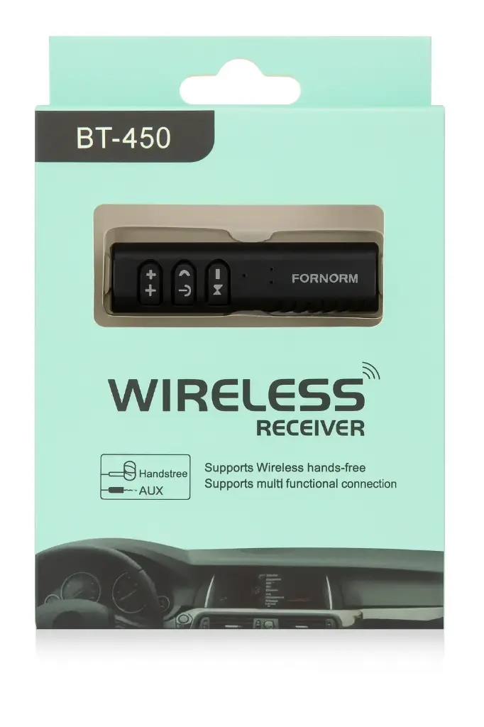 Bluetooth Aux Receiver for Car, Portable 3.5mm Aux Bluetooth Car Adapter, Wireless Audio Receiver for Car Stereo/Home Stereo/Wired Headphones/Speaker